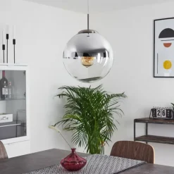 Suspension Degevos Nickel mat, 1 lumière