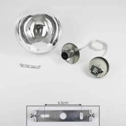 Suspension Degevos Nickel mat, 1 lumière