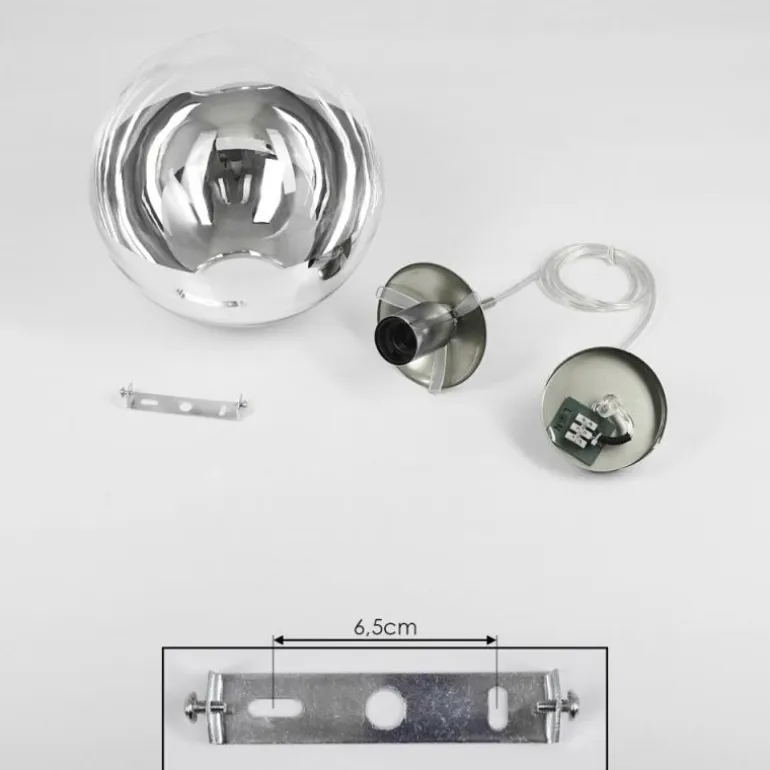 Suspension Degevos Nickel mat, 1 lumière