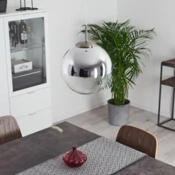 Suspension Degevos Nickel mat, 1 lumière