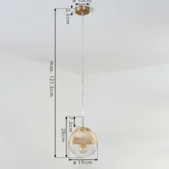 Suspension Degevos Or, 1 lumière