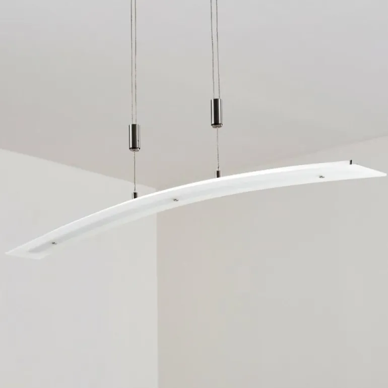 Suspension Delaware LED Argenté, 1 lumière