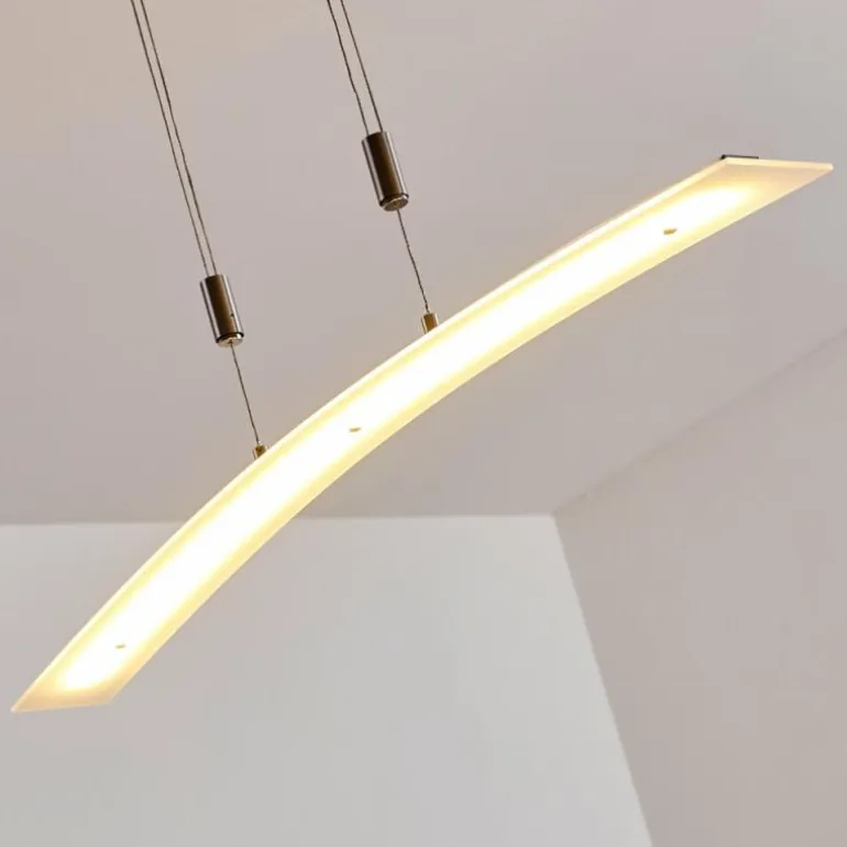 Suspension Delaware LED Argenté, 1 lumière