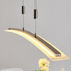Suspension Delaware LED Argenté, 1 lumière