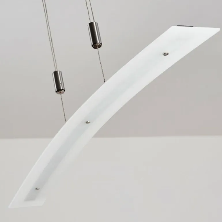Suspension Delaware LED Argenté, 1 lumière
