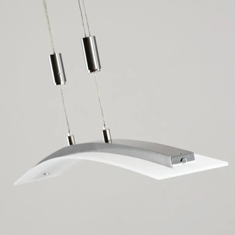 Suspension Delaware LED Argenté, 1 lumière
