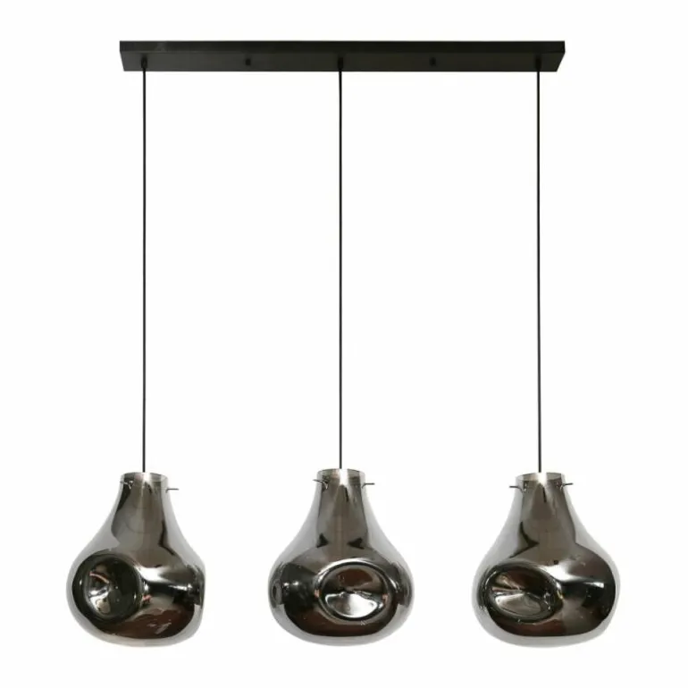 Suspension Dent Anthracite, 3 lumières