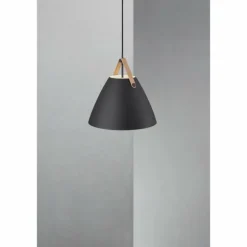 Suspension Design For The People by Nordlux STRAP36 Noir, 1 lumière