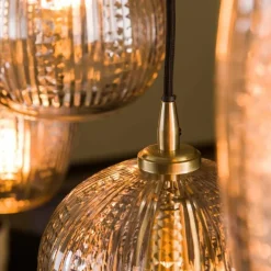 Suspension Diamond Anthracite, 5 lumières