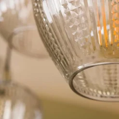 Suspension Diamond Anthracite, 5 lumières