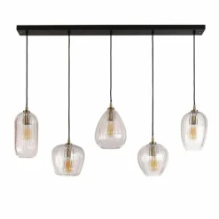 Suspension Diamond Anthracite, 5 lumières