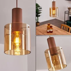 Suspension Dodoma Cuivre, 1 lumière