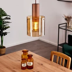Suspension Dodoma Cuivre, 1 lumière
