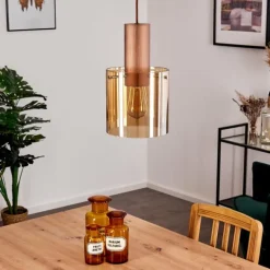 Suspension Dodoma Cuivre, 1 lumière