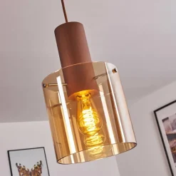 Suspension Dodoma Cuivre, 1 lumière