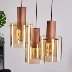 Suspension Dodoma Cuivre, 3 lumières