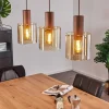 Suspension Dodoma Cuivre, 3 lumières