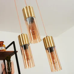 Suspension Dulcita Laiton, 3 lumières