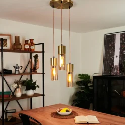 Suspension Dulcita Laiton, 3 lumières