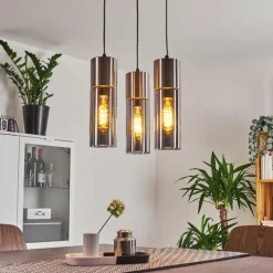 Suspension Dulcita Nickel mat, 3 lumières