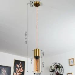 Suspension Dulcita Or, 1 lumière
