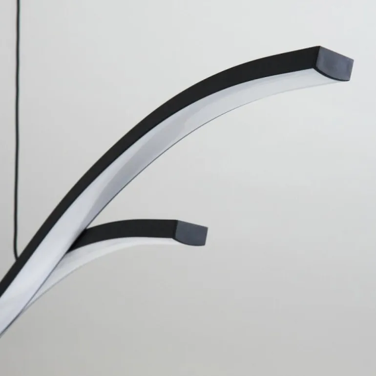 Suspension Eaglesham LED Noir, 1 lumière