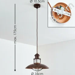 Suspension Ebisuko Rouille, 1 lumière