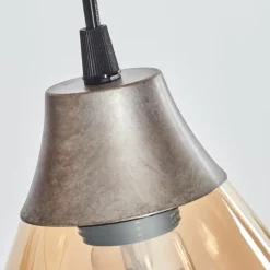 Suspension Echallens Argenté, 5 lumières