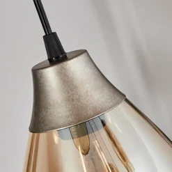 Suspension Echallens Argenté, 7 lumières
