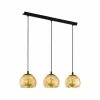 Suspension EGLO ALBARACCIN Noir, 3 lumières