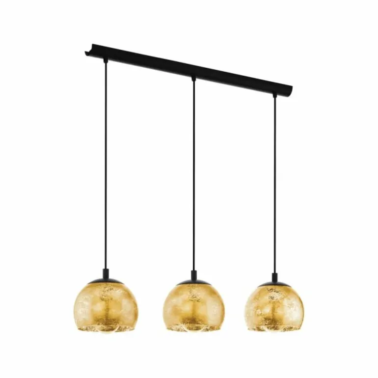 Suspension EGLO ALBARACCIN Noir, 3 lumières