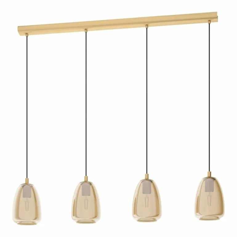 Suspension EGLO ALOBRASE Laiton, 4 lumières