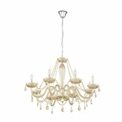 Suspension Eglo BASILANO Chrome, 8 lumières