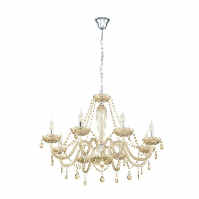 Suspension Eglo BASILANO Chrome, 8 lumières