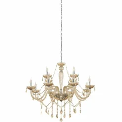 Suspension Eglo BASILANO Chrome, 12 lumières