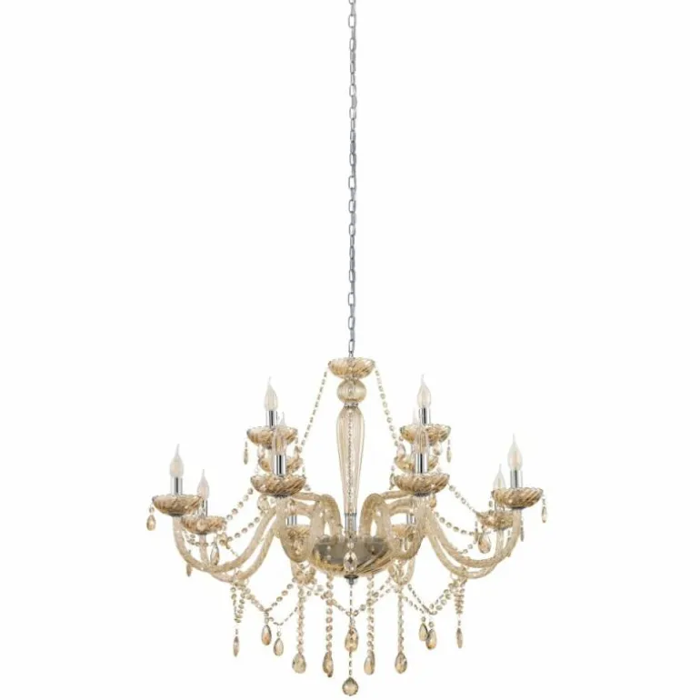 Suspension Eglo BASILANO Chrome, 12 lumières