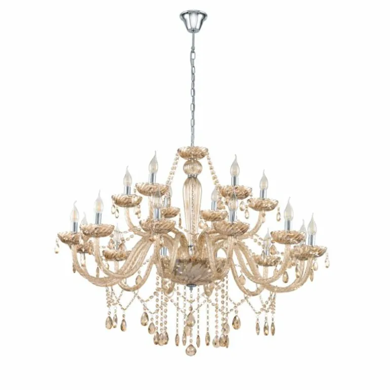 Suspension Eglo BASILANO Chrome, 18 lumières