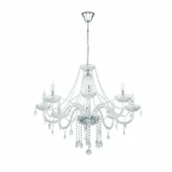 Suspension Eglo BASILANO Chrome, 8 lumières