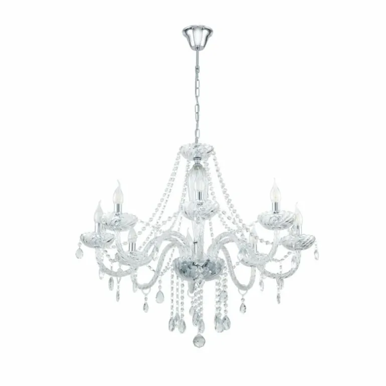 Suspension Eglo BASILANO Chrome, 8 lumières