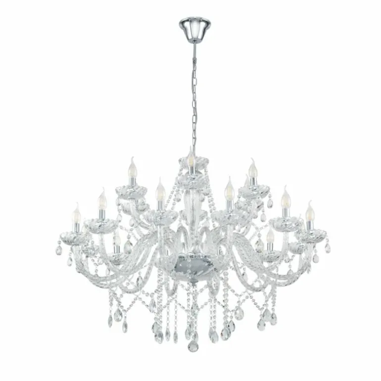 Suspension Eglo BASILANO Chrome, 18 lumières
