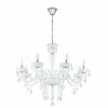 Suspension Eglo CARPENTO Chrome, 8 lumières