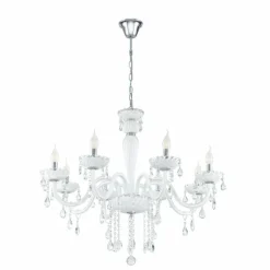 Suspension Eglo CARPENTO Chrome, 8 lumières