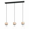 Suspension Eglo MADRESELVA Noir, 3 lumières