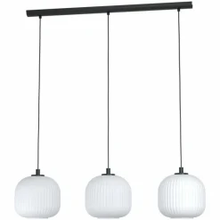 Suspension Eglo MANTUNALLE Noir, 3 lumières