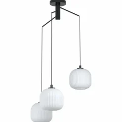 Suspension Eglo MANTUNALLE Noir, 3 lumières