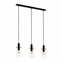 Suspension Eglo MONTEFINO Noir, 3 lumières