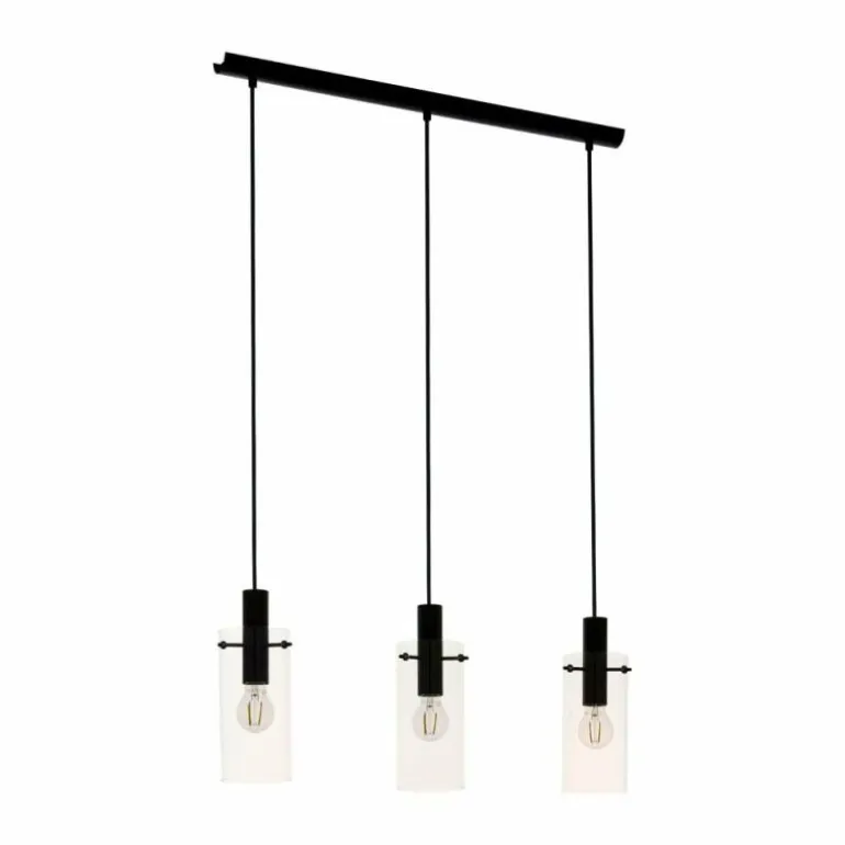 Suspension Eglo MONTEFINO Noir, 3 lumières