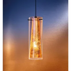 Suspension Eglo PINTO GOLD Noir, 1 lumière
