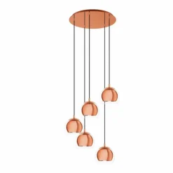 Suspension EGLO ROCAMAR Cuivre, 5 lumières
