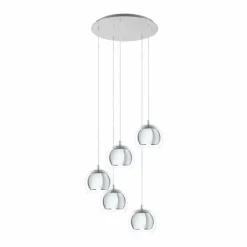 Suspension EGLO ROCAMAR Chrome, 5 lumières